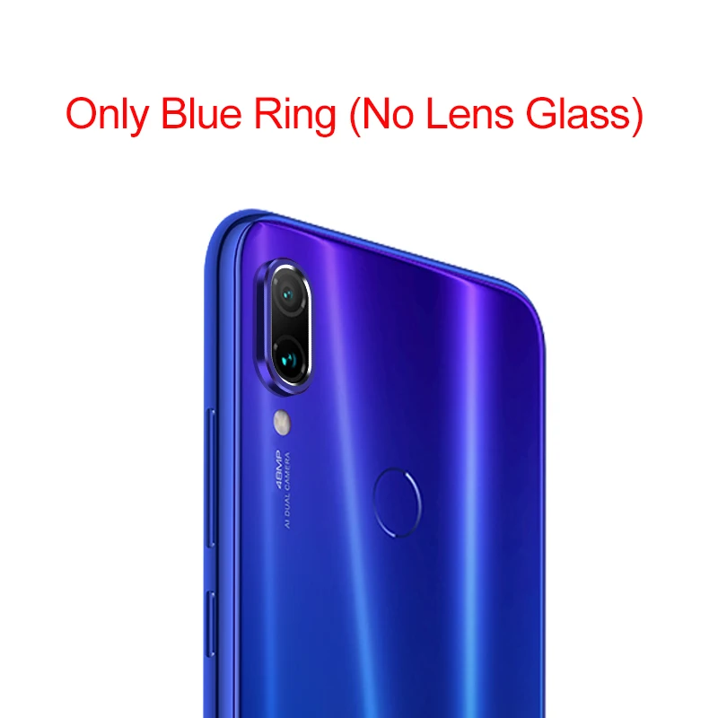 Only Blue Ring Закаленное стекло для Xiaomi Redmi Note 8 Pro 8T K20 чехол для Redmi Note 8 Защитное стекло для объектива камеры защитное кольцо Крышка - Цвет: Only Blue Ring
