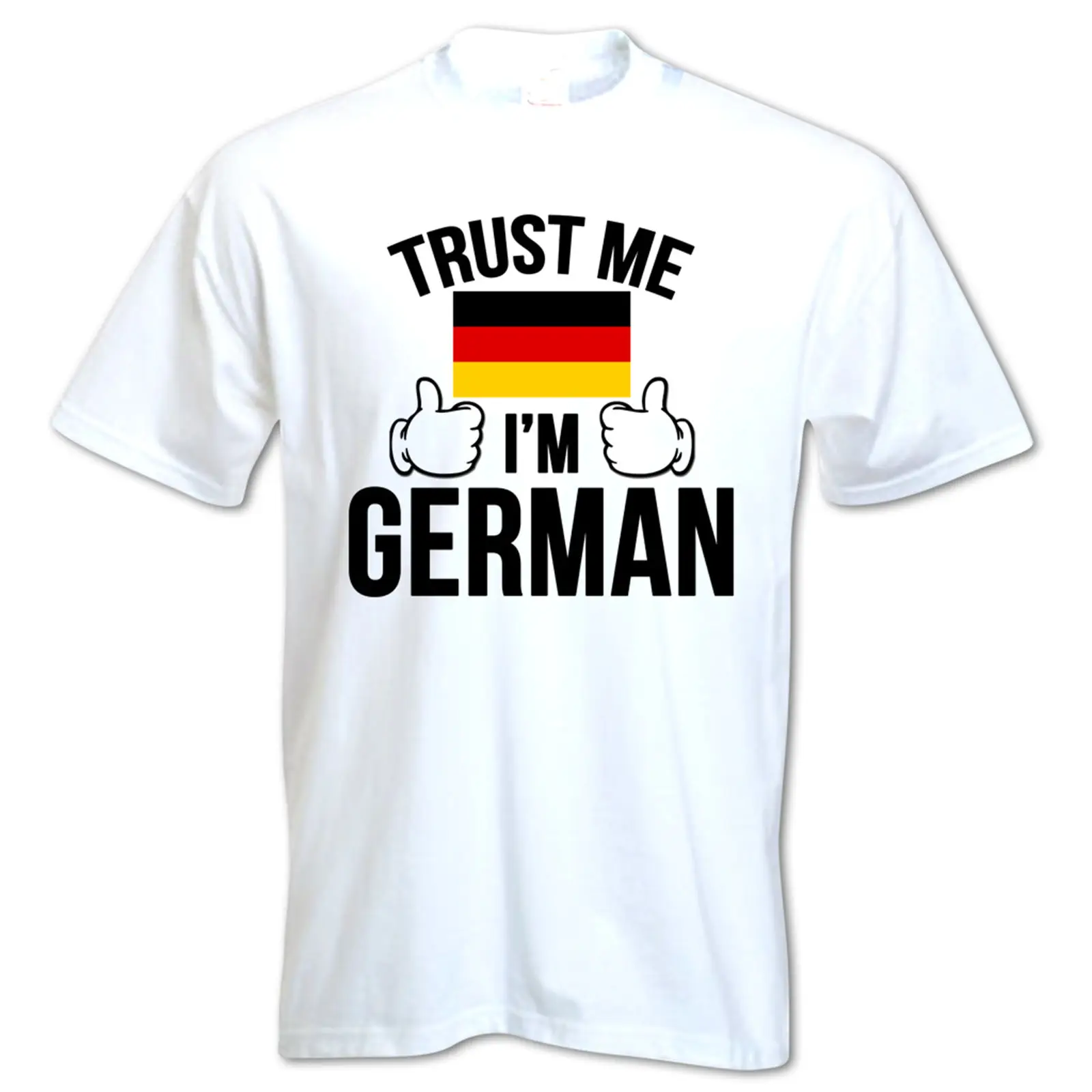 

Men's T-Shirt Trust Me I'm German Germany Country Flag Funny T-Shirt Summer Novelty Cartoon T Shirt
