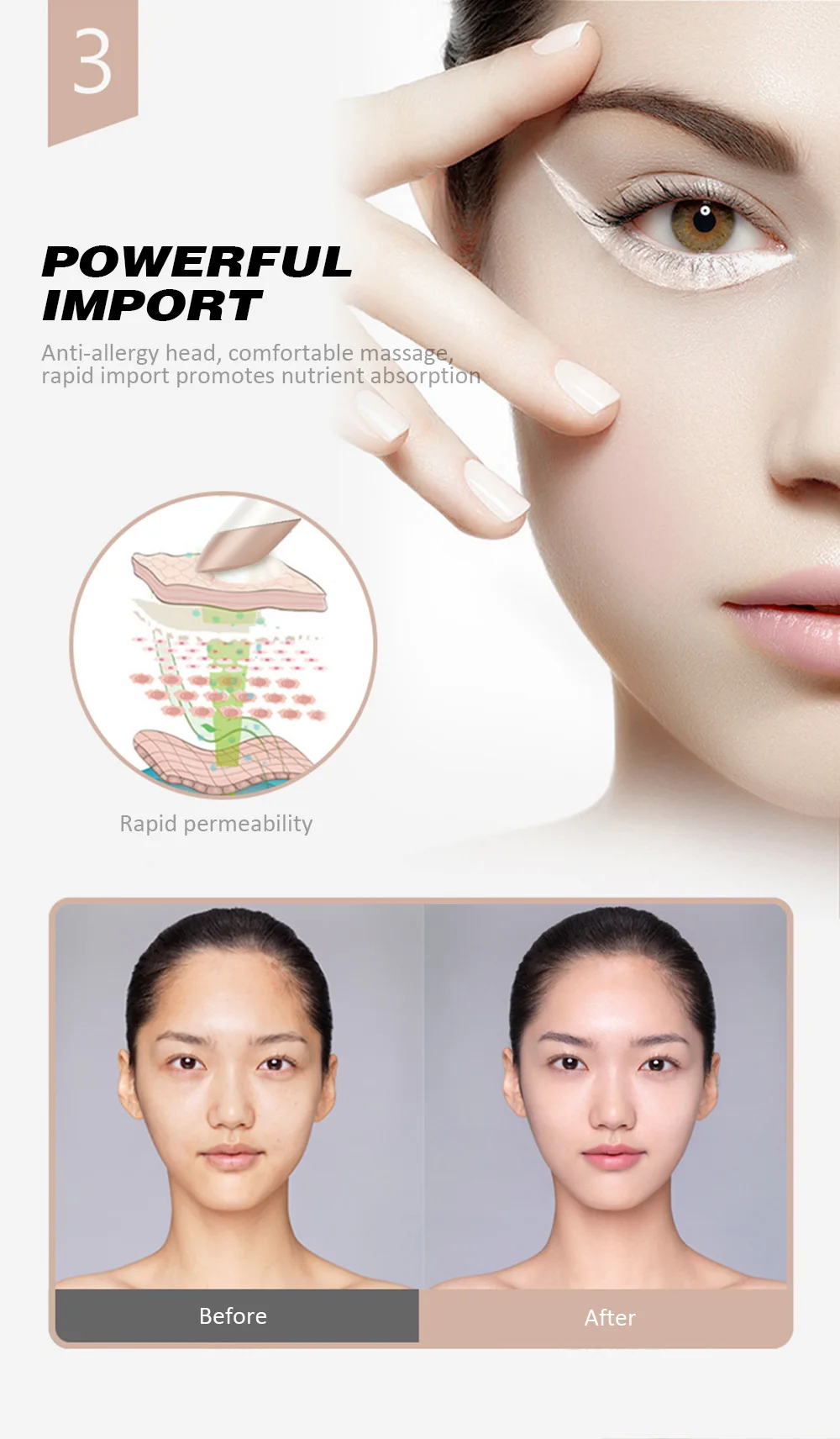 Electric Eye Massager Mini Eyes Wrinkle Dark Circles Removal Pen Anti Aging Massager Negative Ion Vibration Face Lifting Tool