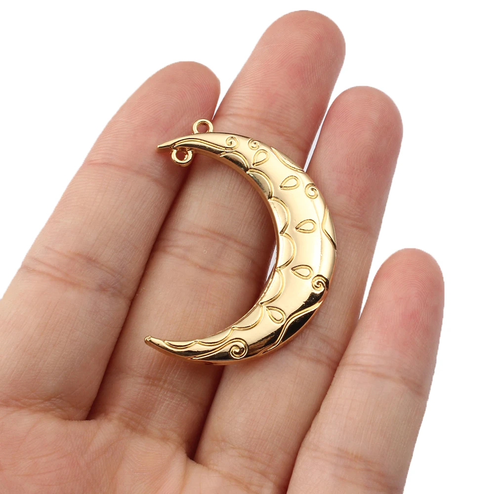 Соединитель для подвесок полумесяц под золото 10 шт. | Украшения и аксессуары