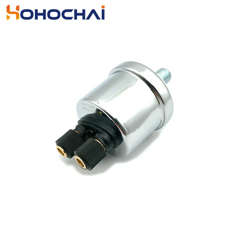 1/8NPT 1/4NPT VDO 오일 압력 센서 0  10 바 디젤 발전기 부품 10mm 나사 스테인레스 플러그 알람 압력 센서