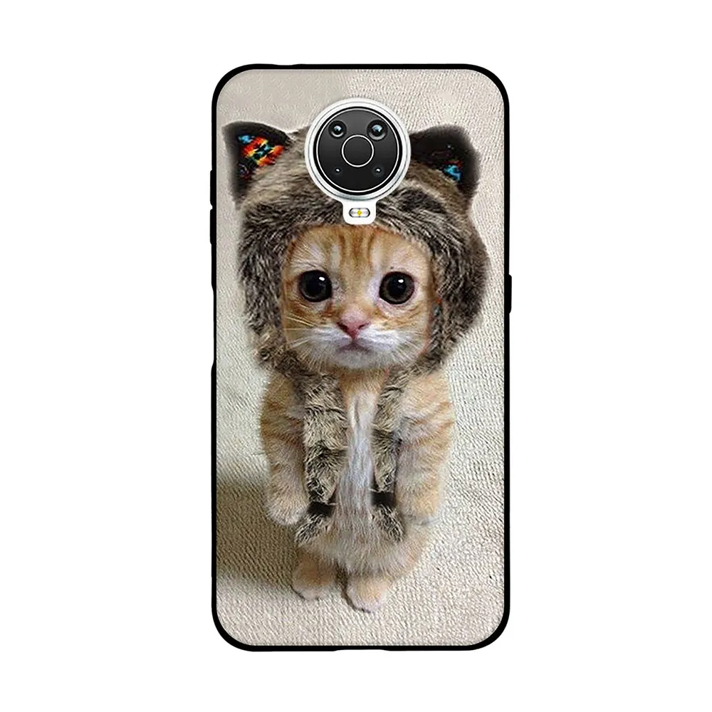 Phone Cases For Nokia 6.3 G10 G20 Case Silicone Soft TPU Protective Back Cover For Nokia G10 G20 Case Cute Flower Cat Bumper Bag waterproof phone bag