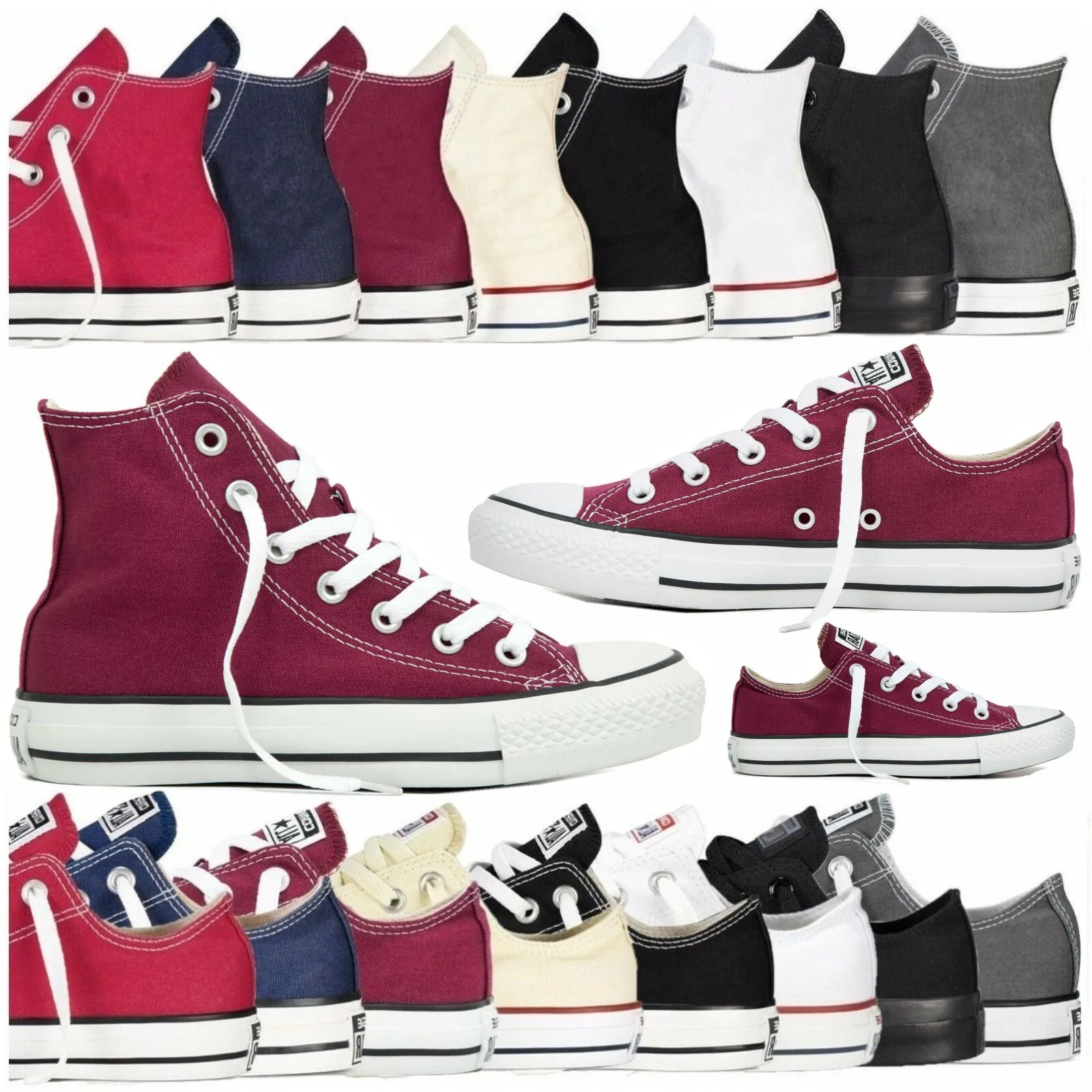 

Unisex Women Men Fashion Authentic Classic Allstar Designer Chuck-Taylor Low High Top Canvas Vulcanize Shoes Athletic Sneakers