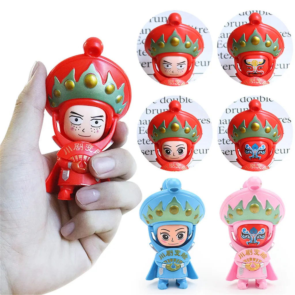 Educational Toys For Children Funny Face Changing Doll Traditional Feature Chinese Opera Memorial Gift Figure Toy Y1016