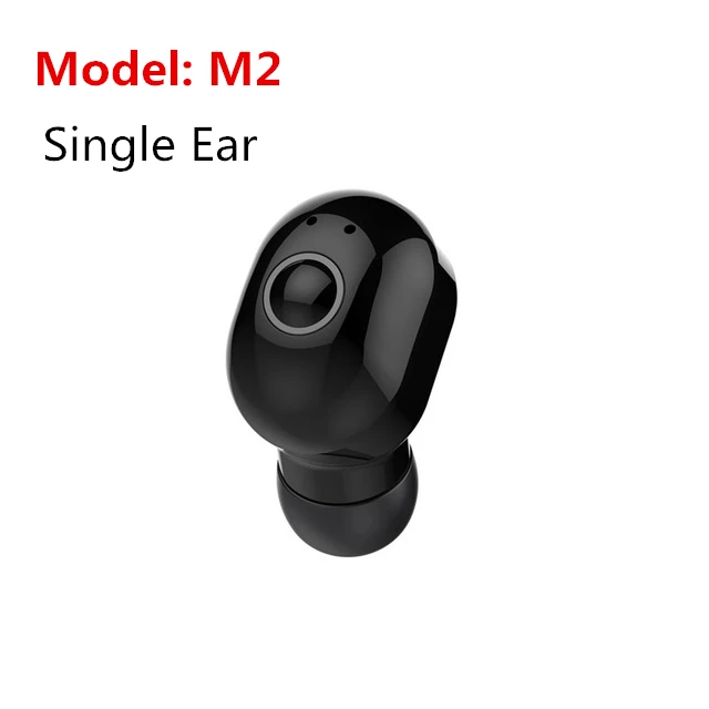 M2 Single Ear M1 5,0 Bluetooth наушники против Redmi Airdots беспроводные наушники TWS шумоподавление Гарнитура с зарядным устройством для телефона - Цвет: M2 Single Ear