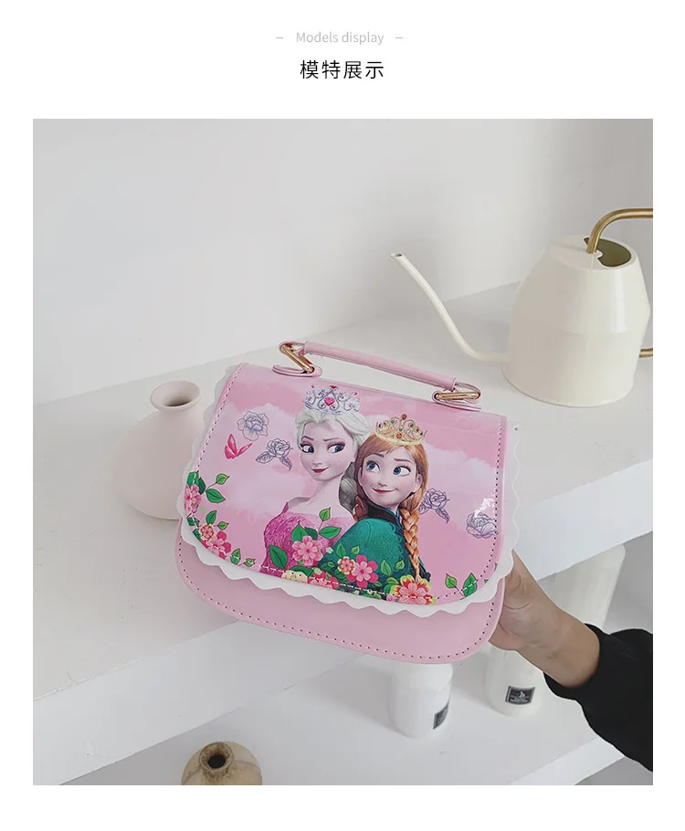 Disney princess, сумка из искусственной кожи с Минни, на ремне, Диагональная Сумка для девочек, сумка через плечо для девочек, Сумка с Микки Маусом