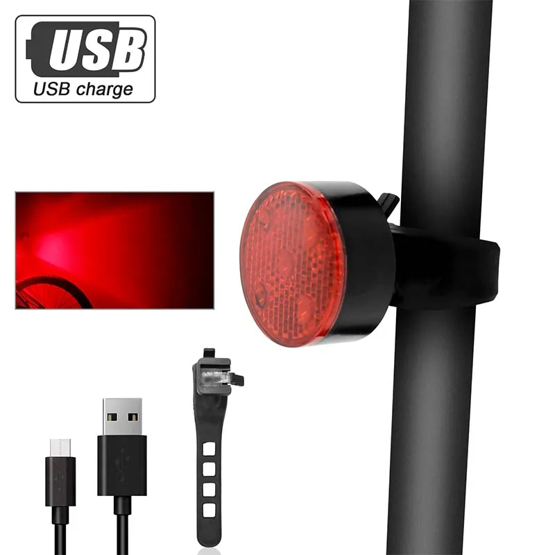 WasaFire USB велосипедный задний светильник, 6 режимов, перезаряжаемый, 5 светодиодов, велосипедный задний светильник, Предупреждение льная лампа для наружного велоспорта, ночной езды