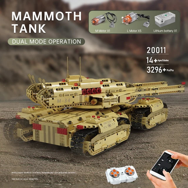 MOULD KING Mammoth Tank: The Ultimate Building Blocks Toy