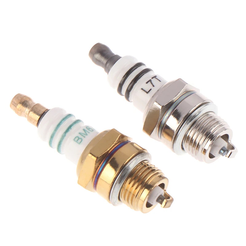 Spark Plug 1PC BM6A Glow Plug Small Engine Replacemnet for 2-stroke Chainsaw Lawn Mower Strimmer