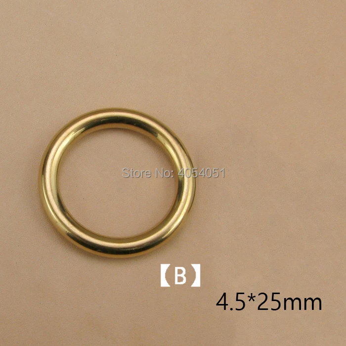 25mmbrass O ring buckle cloth ring bag part tool handmade leather craft key wallet chain fitting Suspension Ring Connecting Ring