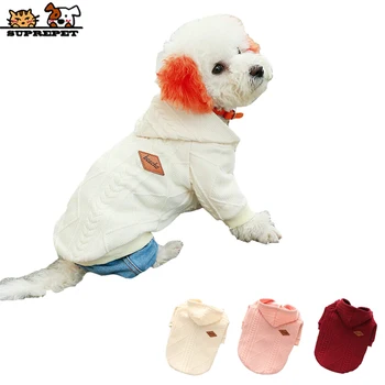 

SUPREPET Pet Dog Clothes Dog Sweater Warm Winter Dog Sweaters for Small Dogs Soft Dog Sweater Dog Hoodie pull chien jersey perro