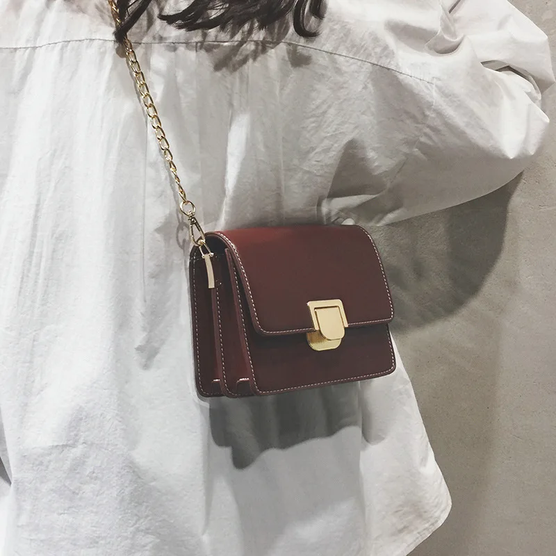 New Korean Student Simple Retro Shoulder Messenger Bag Tofu High Quality Lady Mini Elegant | Багаж и сумки