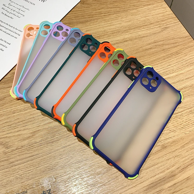 Luxury Shockproof Case For Huawei P40 Lite P30 Mate 20 30 Pro Matte Transparent Ultra Thin Case For Huawei Nova 5 6 7 Pro Se P30