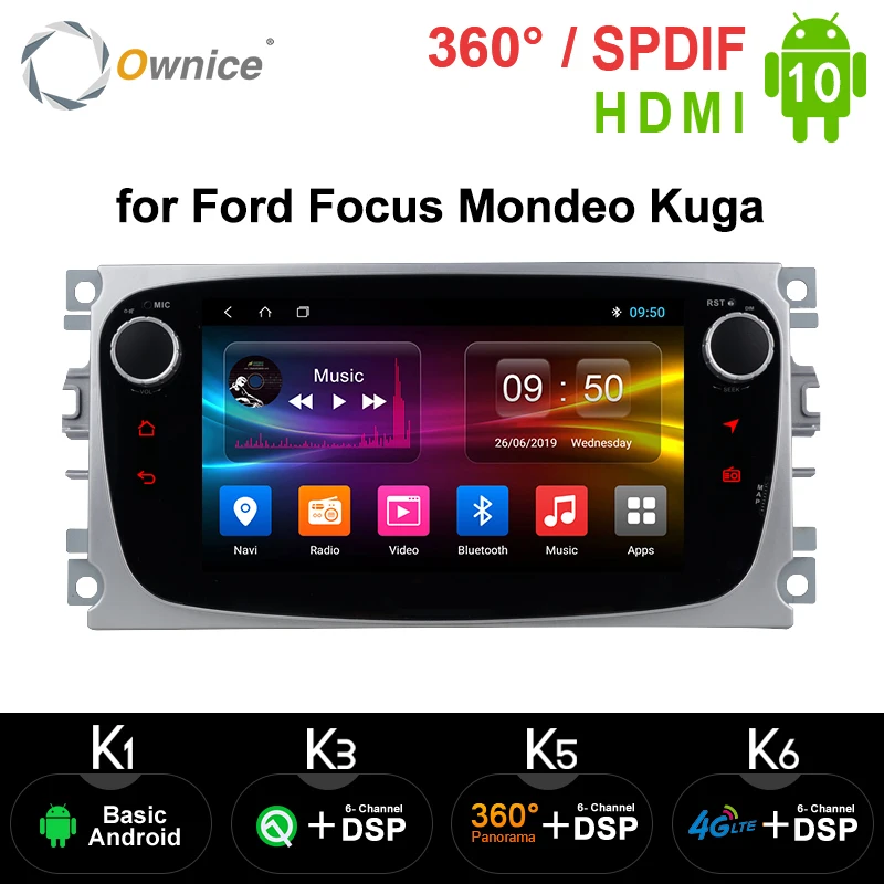 Ownice Android 10 0 Octa Core 64G ROM автомобильный DVD плеер GPS для Ford Mondeo S Max Cmax Focus II радио
