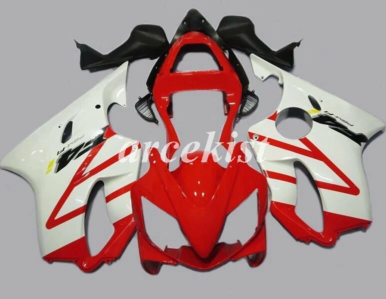 ABS пластиковый мотоциклетный вставной обтекатель комплект Подходит для HONDA CBR600 F4i FS 2001 2002 2003 01 02 03 красный белый