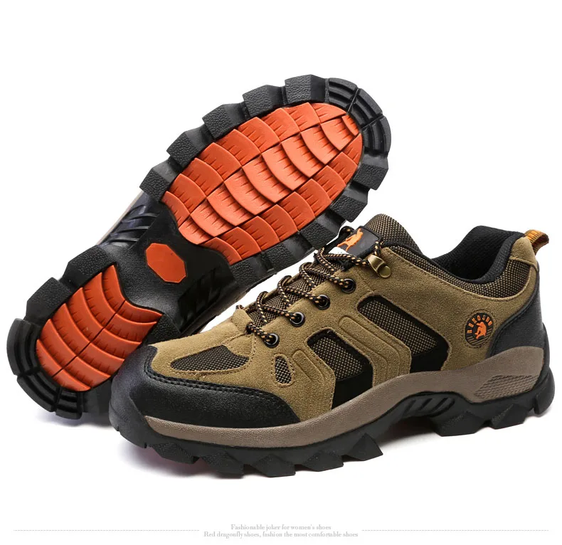 Осень-зима кроссовки Для мужчин Пеший Туризм обувь Повседневное Открытый горный треккинг обувь дышащая мужская обувь на нескользящей подошве