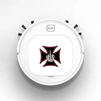 

Smart Sweeper Robot House Durable Power Floor Cleaning Robots Vacuum Cleaner 1800pa Skull Finger Cross Cross Reflective