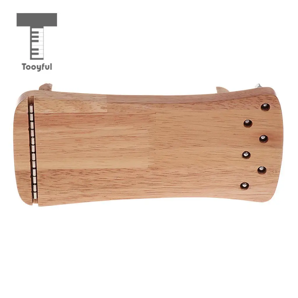 Tooyful Exquisite Solid Wood Mini 6 String Guzheng Chinese Zither Hand Trainer Gu Zheng Finger-training Exerciser