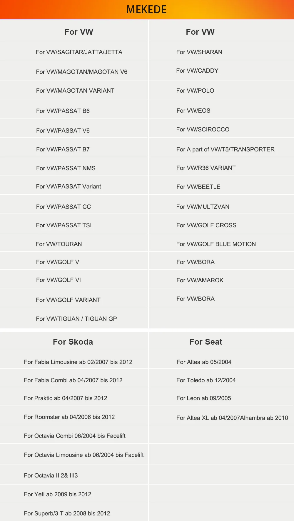 Description Picture 5 of itemNaviFly 7inch HD touch screen MP5 Car Radio Multimedia Player Stereo Carplay Auto BT For VW golf 5 6 Passat b6 b7 Skoda Jetta