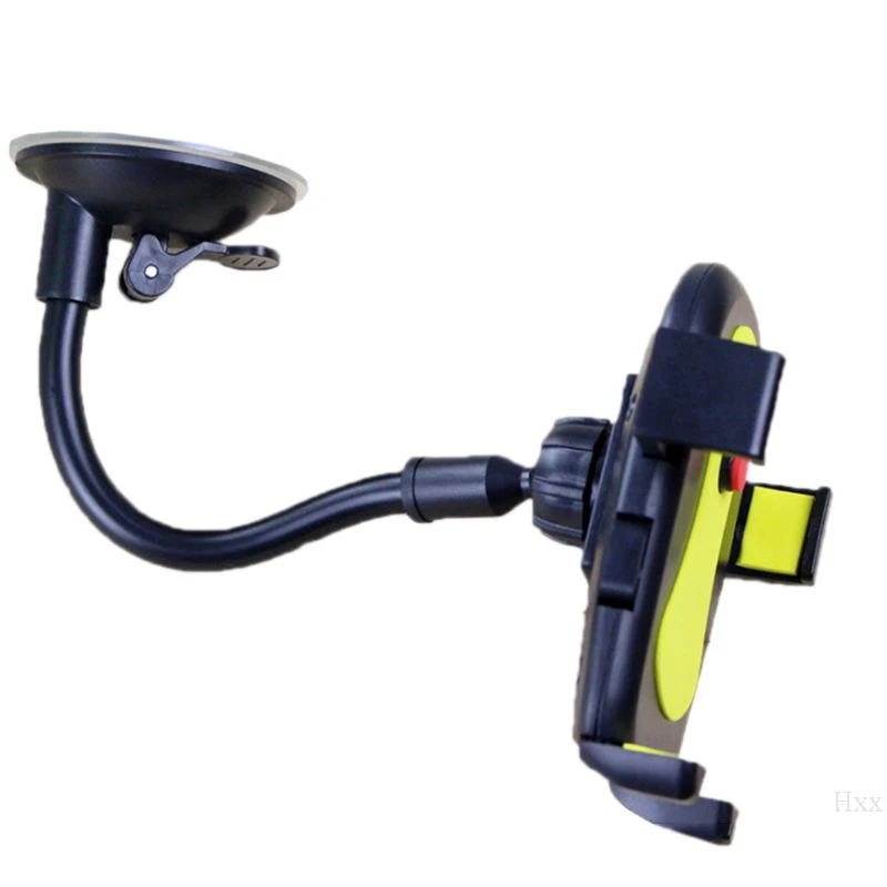 Car Smart Phone Holder Long Arm Windshield Mount Bracket Hose Automatic Lock Navigation Stand with Suction Cup Support |