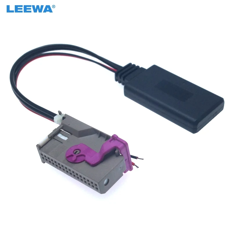 LEEWA 10 шт. автомобильный аудио DVD НАВИГАЦИЯ Bluetooth модуль вход RNS-E навигация 32Pin AUX адаптер для Audi A3/A4/A6/TT/R8/A8