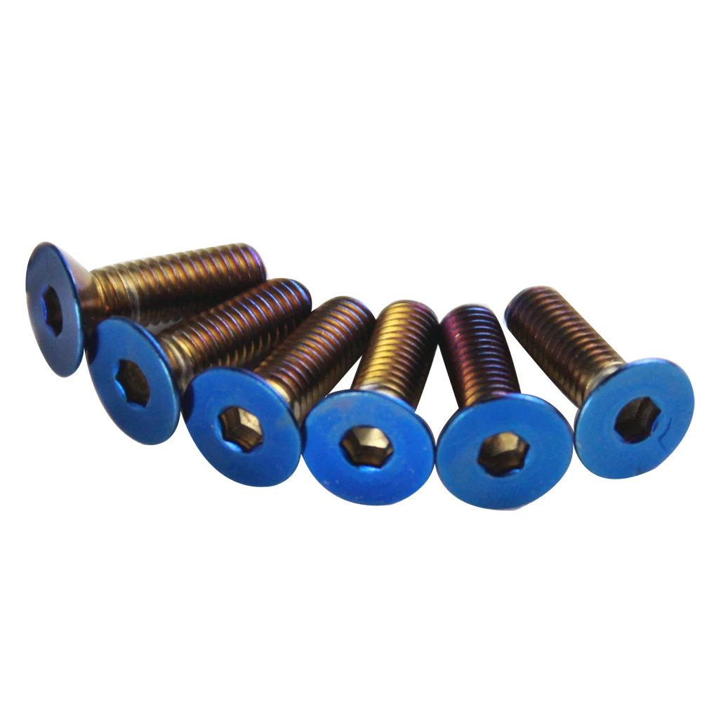 LZONE 6 шт./лот усиленные титановые болты на рулевое колесо подходят для многих