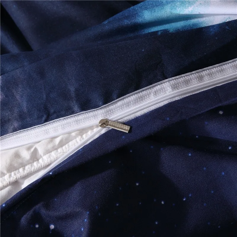 Solstice домашний текстиль Вселенная космический тематический Галактический стиль 3 шт. Комплект постельного белья постельное белье пододеяльник наволочка Полный размер queen