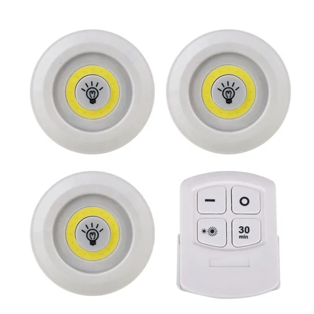 Dimmable LED Under Cabinet Light with Remote Control Battery Operated LED Closets Lights for Wardrobe Bathroom lightin 1
