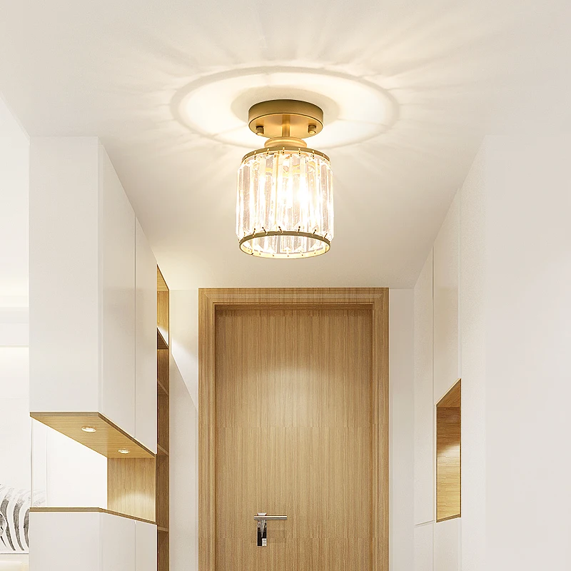 

Simple and modern aisle lamp corridor lamp crystal lamp ceiling lamp Nordic light luxury entrance hall lamp creative balcony WF