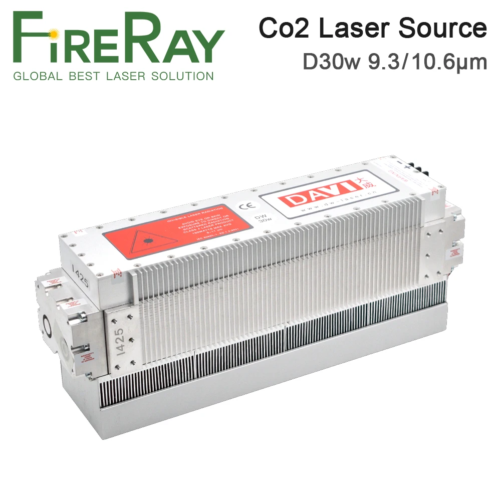 

FireRay CO2 RF Laser Module 30W 9.3um 10.6um Laser Source Metal Co2 Laser Tube for CO2 Laser Engraving Marking Machine