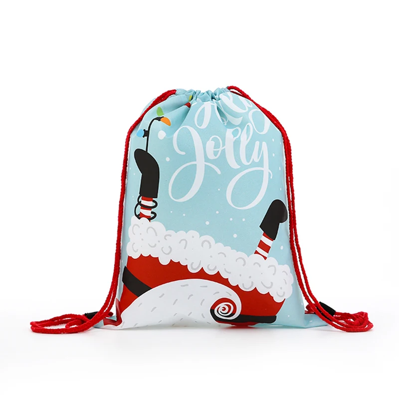GC-9 new backpack fashion Women mini drawstring Christmas Backpack 3D printing travel softback bags men mochila drawstring bag Girs - Цвет: GC-9