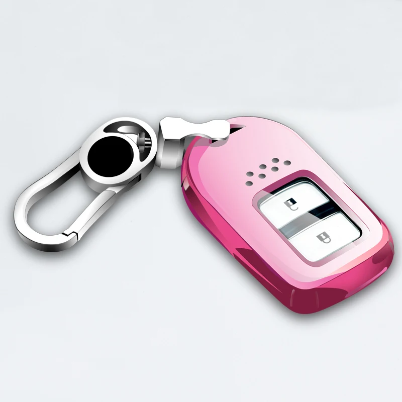 TPU Car Key Case Cover For Honda Civic Vezel Crider Accord Odyssey Avancier CRV Auto Key Keychain Holder Accessories