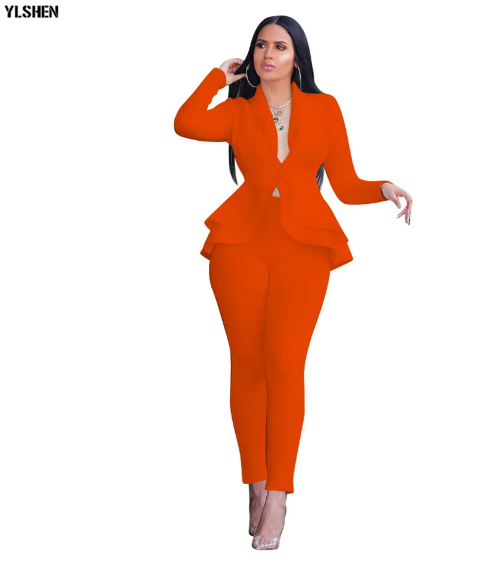 8 цветов африканская одежда Африканский Дашики 2 комплект из двух частей женский Дашики модный топ и брюки известные вечерние размера плюс костюм для леди - Цвет: Orange