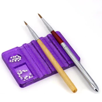 

Nail Art Brush Holder Stand Useful Manicure Tool Carving Uv Gel Crystal Pen Carrier Storage Stand Holder Manicure Utensils Femme