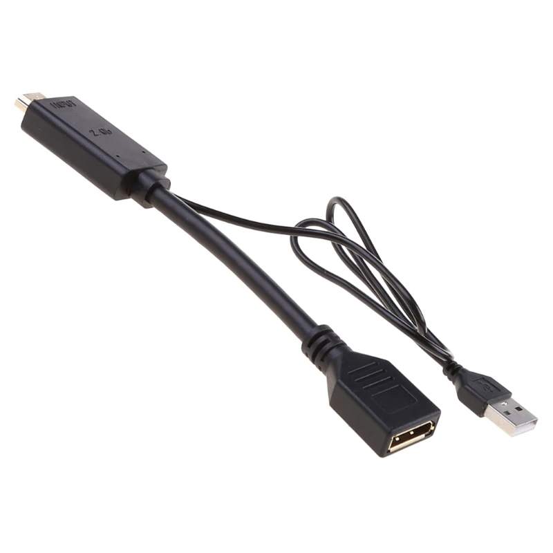 4K USB Power ed Male к DP Display Port Female Converter Adapter Device to active power supply | Компьютеры и офис