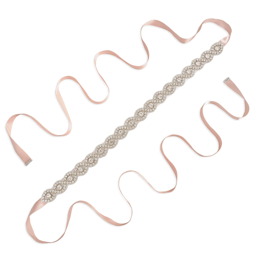 vintage pink S28 свадебные пояса - Цвет: vintage pink