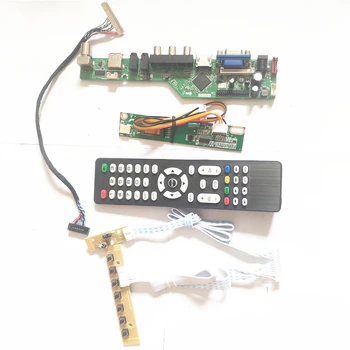 

For TM133XG-02L06/02L07/02L08A LCD panel 1CCFL LVDS 20Pin Inverter+Remote+keyboard HDMI VGA AV USB RF T.V53 drive card board kit