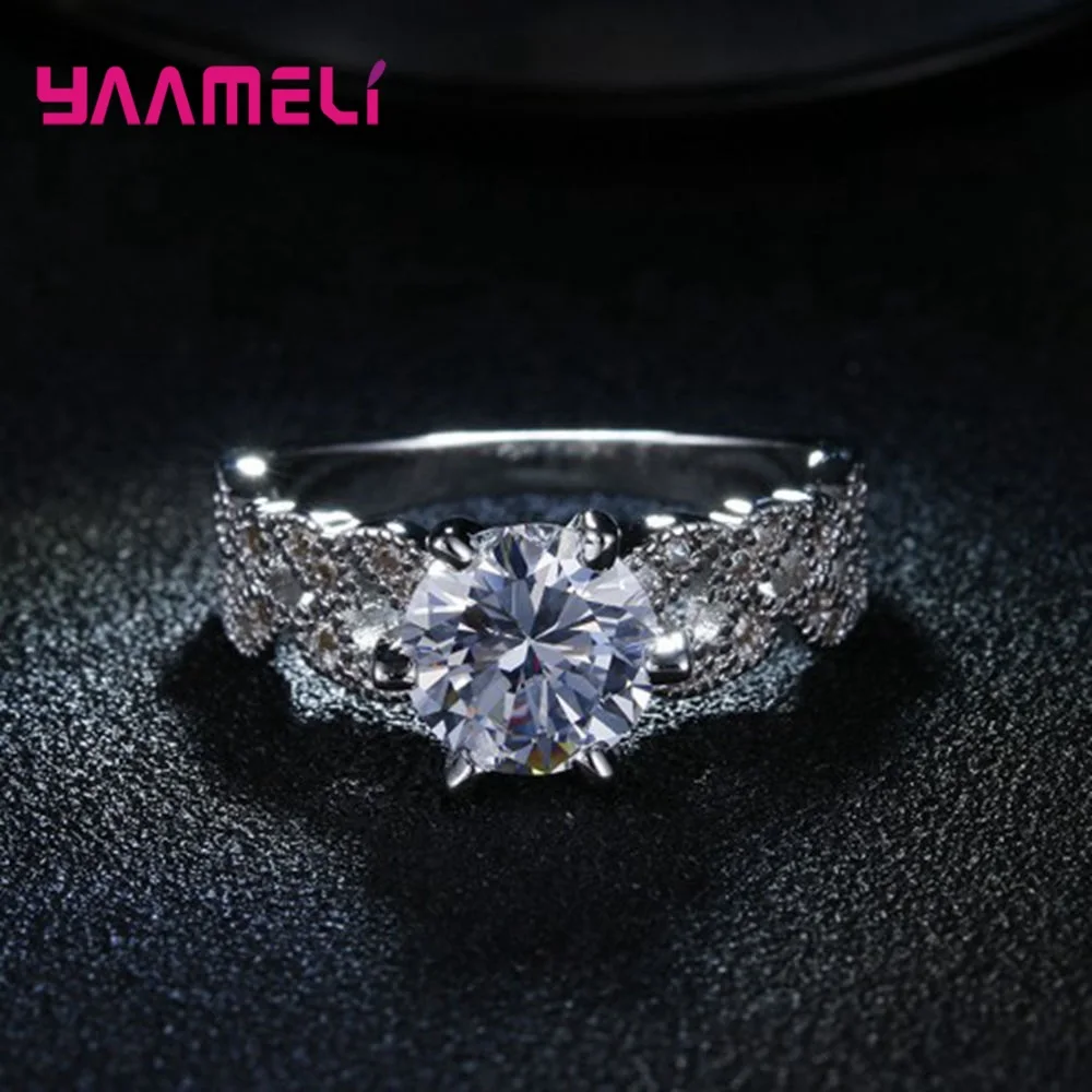 Bijoux Femme Envio Gratis 925 пробы серебряные кольца с кубическим цирконием Лидер продаж ювелирные изделия на Рождество и Хэллоуин подарки для женщин