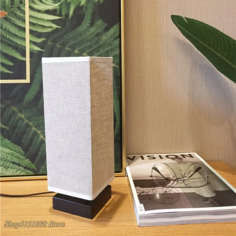 Настольные лампы в скандинавском стиле Современные Простые льняные