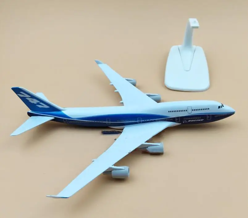 B747-400 20 см Boeing B747 опытный образец металлический сплав самолет модель игрушечный самолет детский подарок коллекционная - Цвет: B747-400