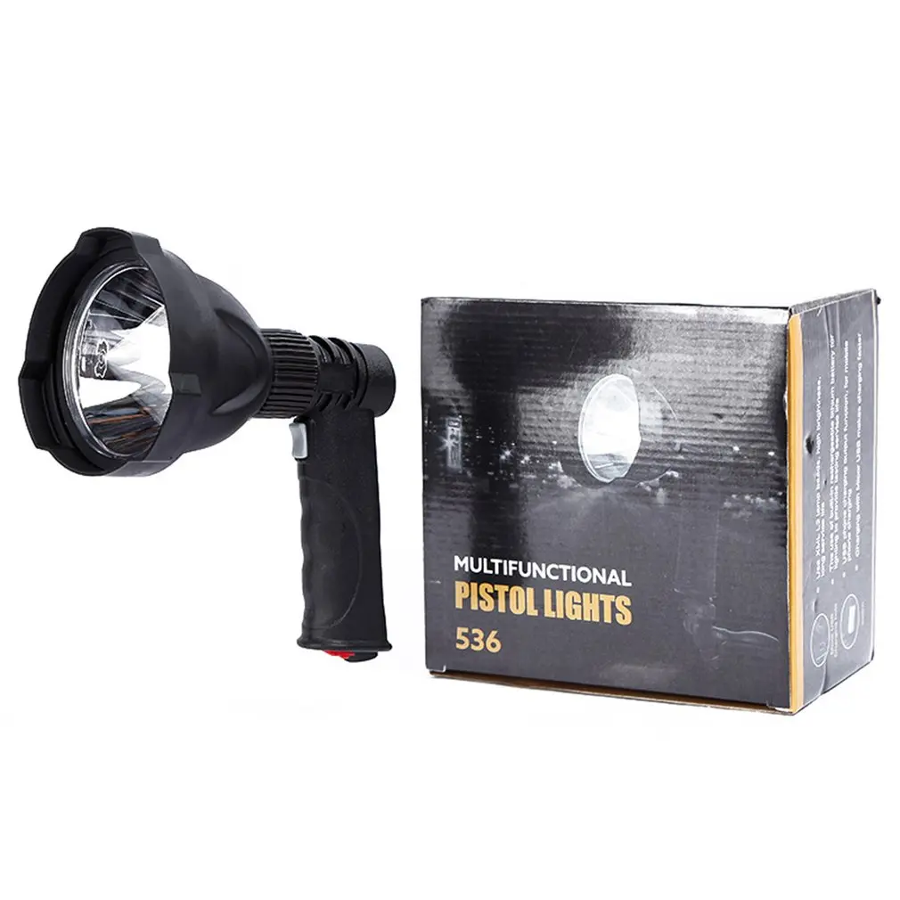 

Outdoor Portable LED Flashlight Battery Powered UV Handheld Spot Light Lamp for Outdoor Camping Hiking Emergency