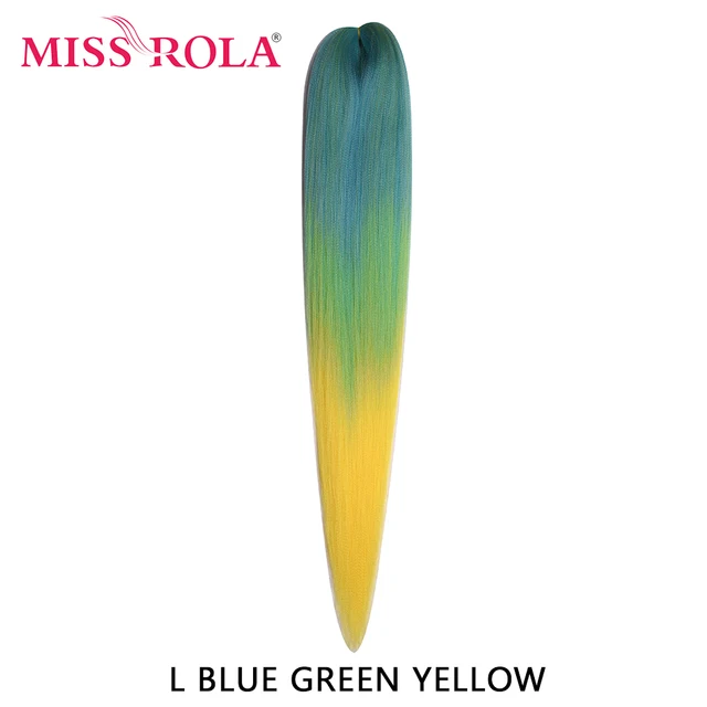 Miss Rola Synthetic 26 Inches 75g Kanekalon Hair Wholesale Bulk Braid Hair Extension Pre Stretched Pink Blonde Twist Jumbo Braid M1b/27#