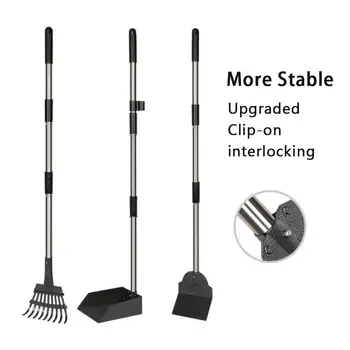 

3PCS/Set Dog Pooper Scooper Pet Excrement Broom Dustpan Shovel Cleaning Supplies