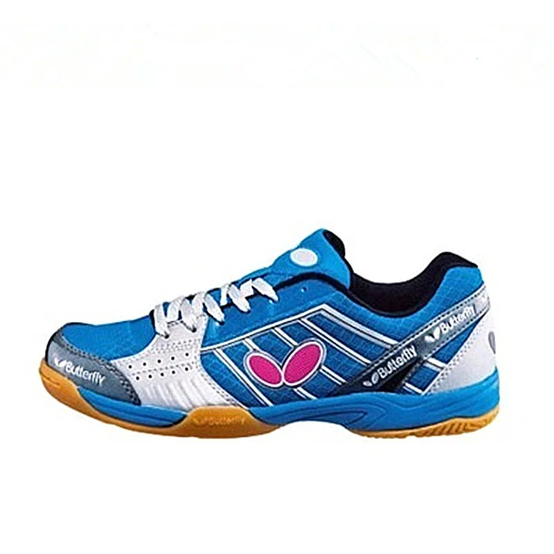 

Men Table Tennis Shoes Indoor Black Blue Male Anti-Slip Tennis Sports Sneakers Lace Up Rubber Sole Ping Pong Shoes