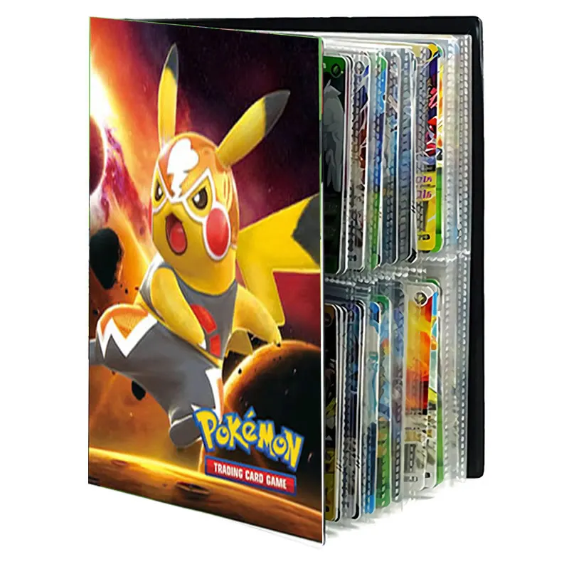 Cht-432pcs Album livre pour carte Pokemon dessin animé carte dossier cartes  de jeu Vmax Gx titulaire Collection chargé liste enfant jouet 