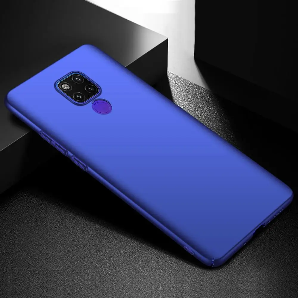 Чехол для huawei mate 20 X чехол для телефона Роскошный Матовый Жесткий Чехол для ПК на mate 20 X mate 20X5G защитный чехол - Цвет: Синий