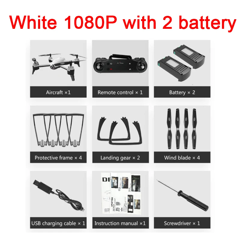 white 1080P ba 1 SG106 HD Дрон с двойной камерой 1080 P/4 K WiFi FPV в режиме реального времени воздушная видео широкоугольный оптический поток RC Квадрокоптер вертолет игрушки - Цвет: white 1080P ba 1
