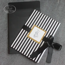 HI1163 пользовательские черные и Whtie пригласительные карты для юбилейной фабричной розетки