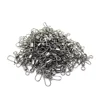 30pcs/lot Fishing Connector Swivels Interlock Pin Snap Rolling Swivel Stainless Steel Snap Fishhook Lure Fishing Accessories 2