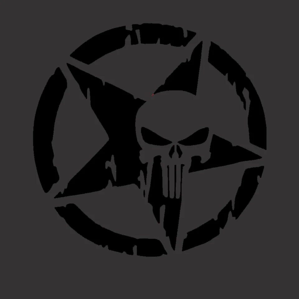 Kiwistar - Autocollant - Punisher USA - Réservoir Tête De